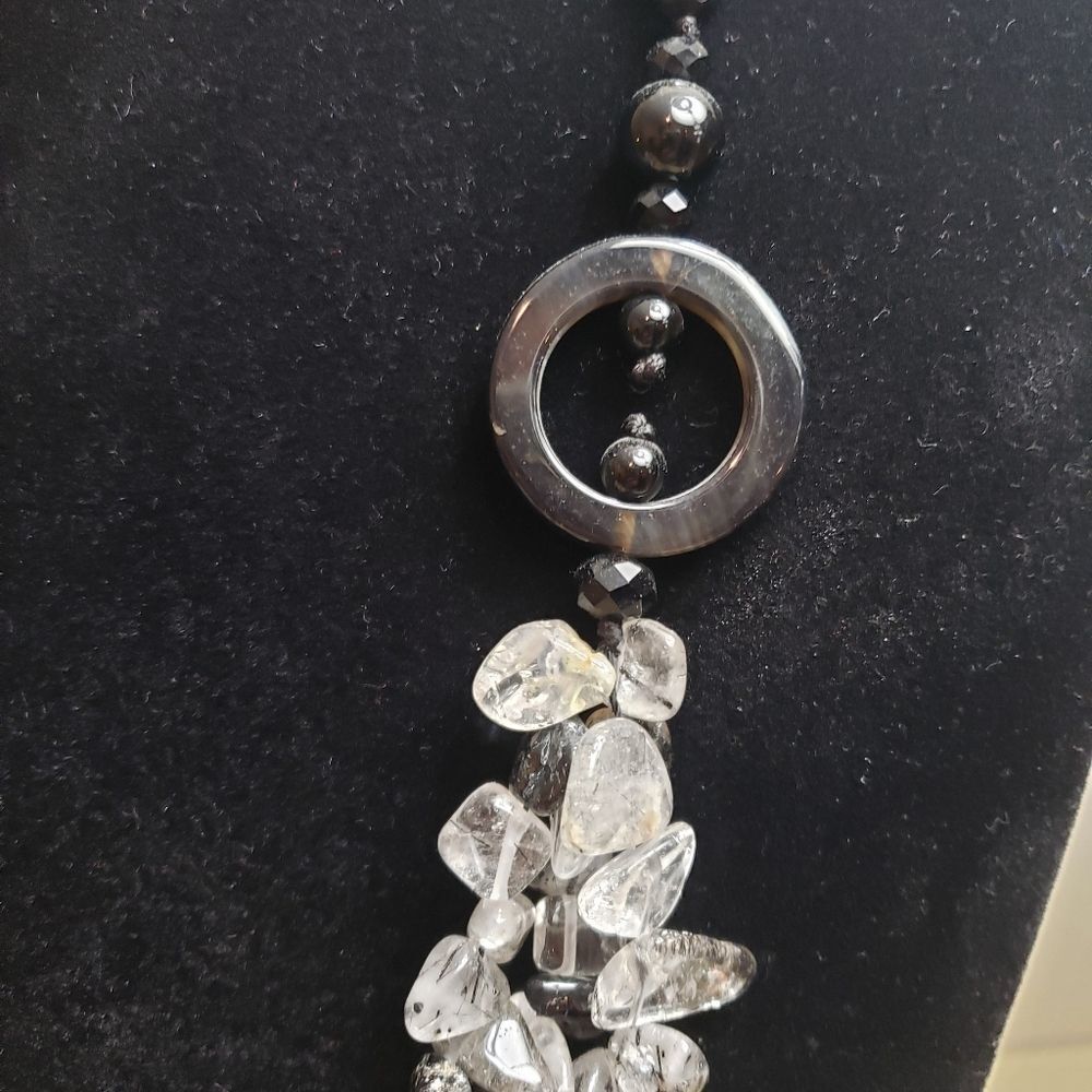 Stone Layered Handmade Necklace - Picture 4 of 5